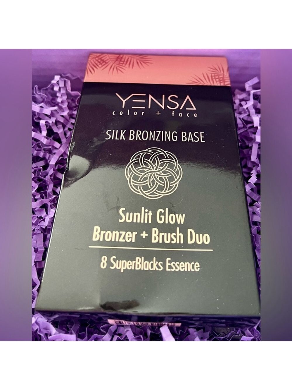 NIB Yensa Silk Bronzing Base Sunlit Glow Bronzer & Brush Duo 8 SuperBlacks Essen